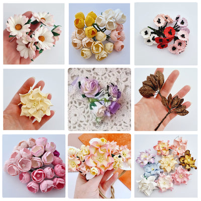 Mulberry Paper Flowers
