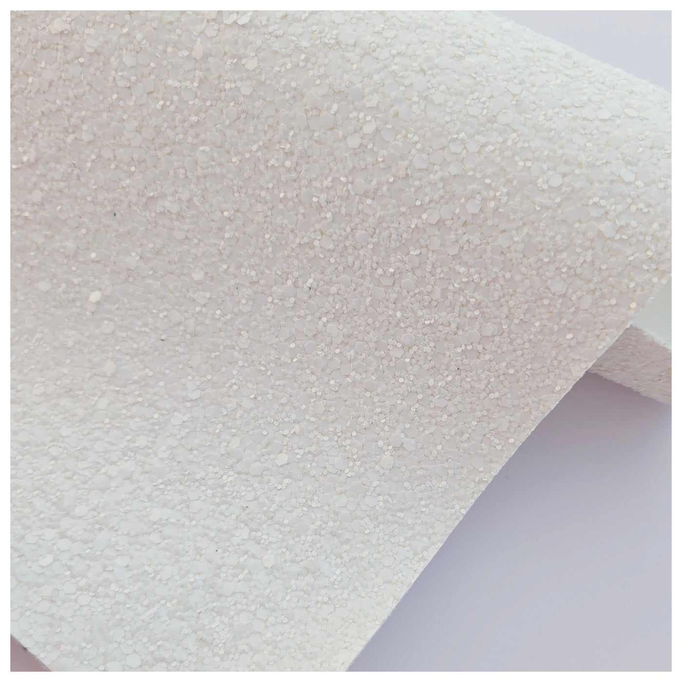 A4 Sheet of Snow White Chunky Glitter