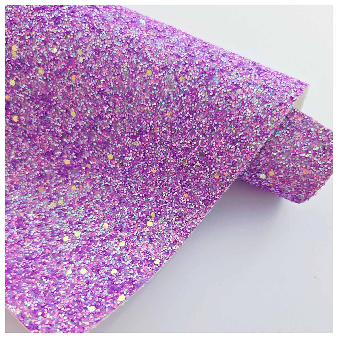 A4 Sheet of Purple Colour Pop Chunky Glitter