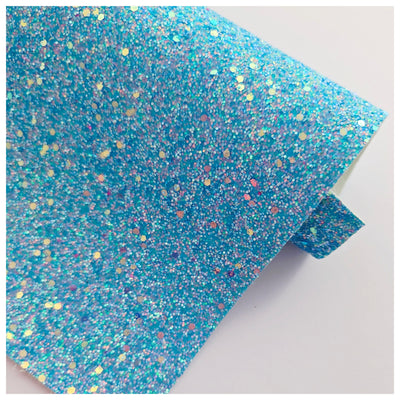 A4 Sheet of Blue Colour Pop Chunky Glitter
