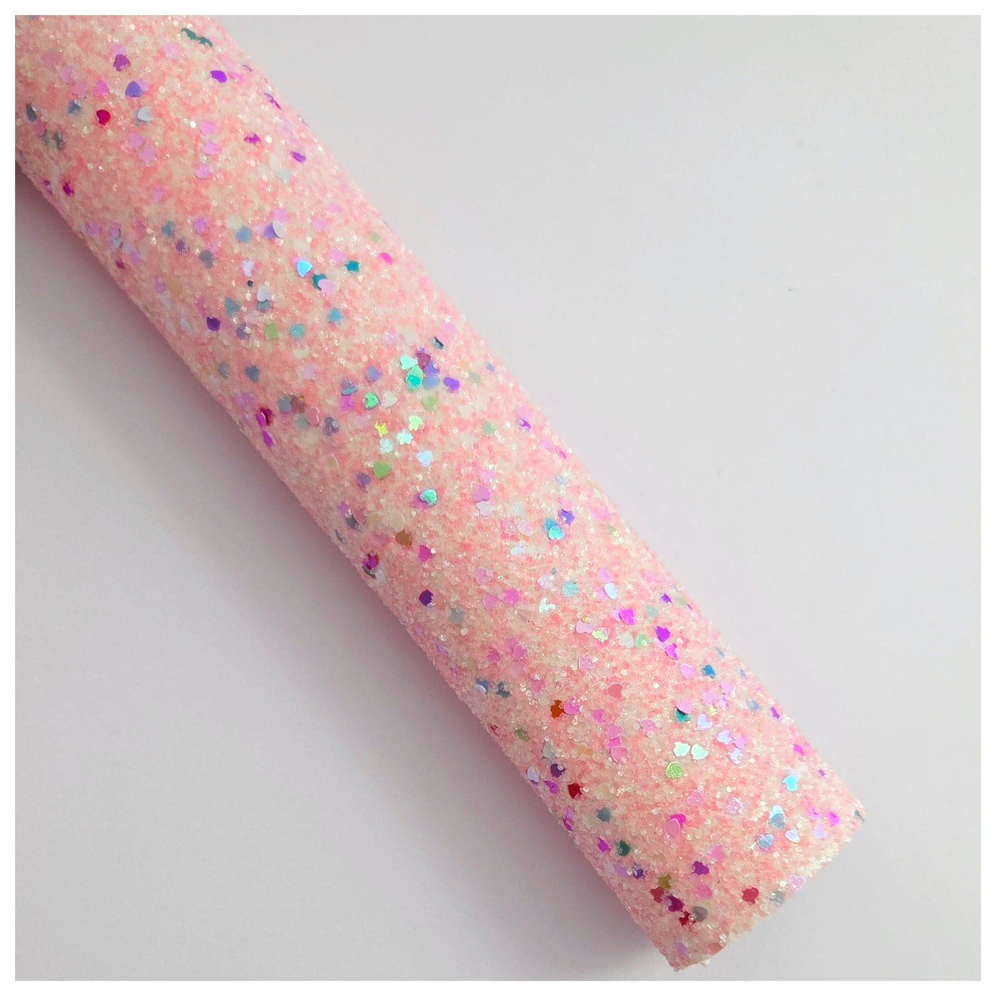 A4 Sheet of Sprinkle Hearts Chunky Glitter