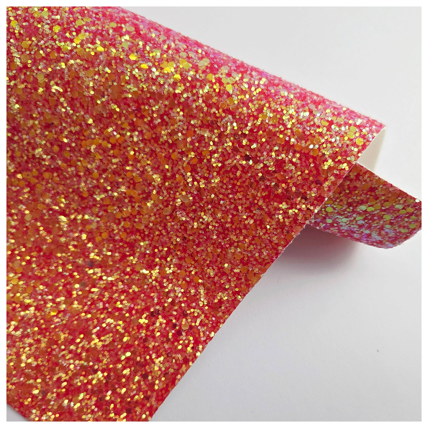 A4 Sheet of Flame Chunky Glitter