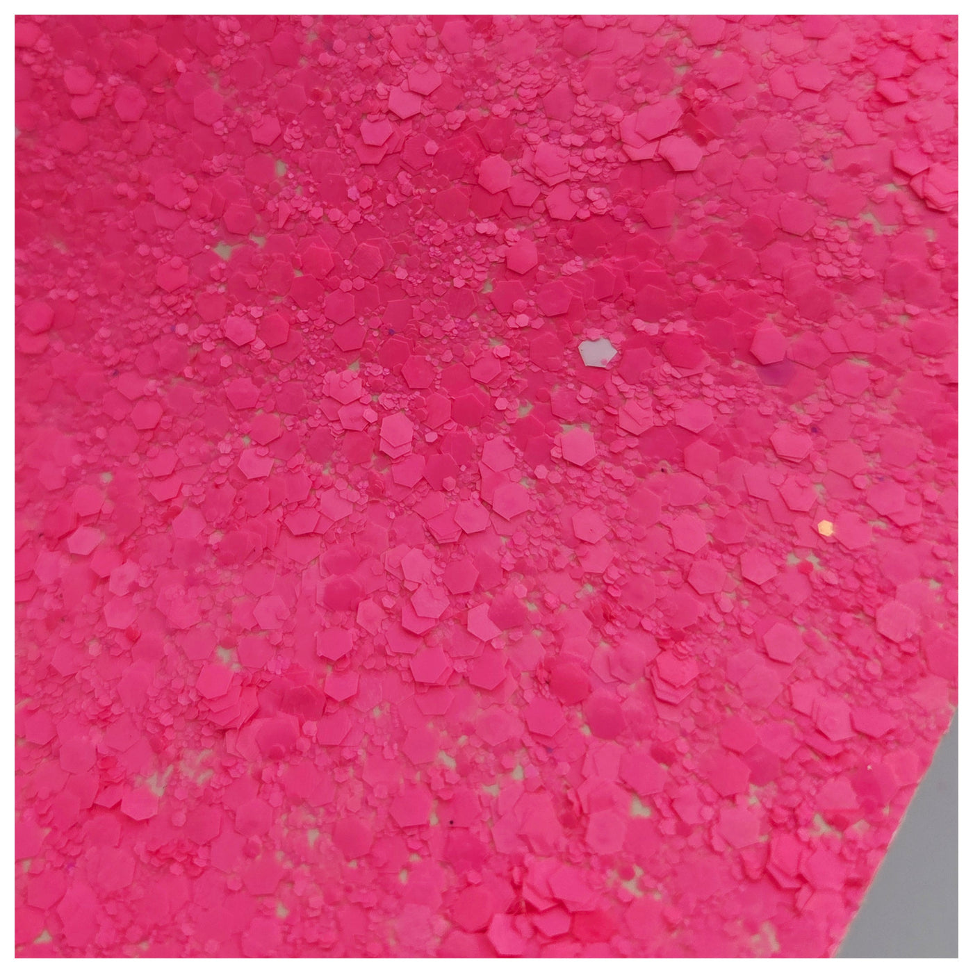 A4 Sheet of Neon Pink Chunky Glitter