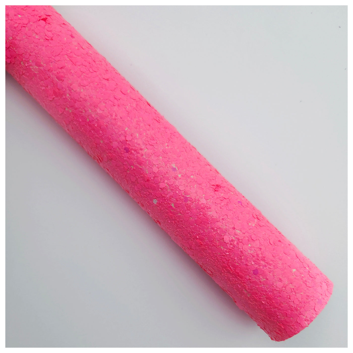 A4 Sheet of Neon Pink Chunky Glitter