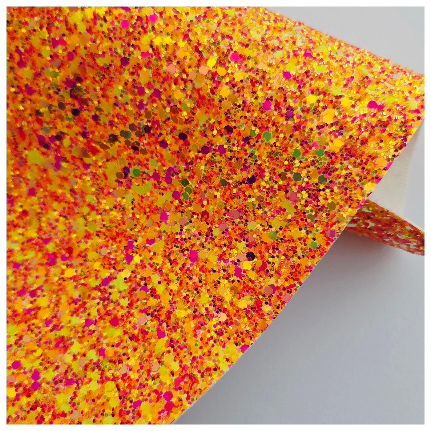 A4 Sheet of Flaming Jewel Chunky Glitter
