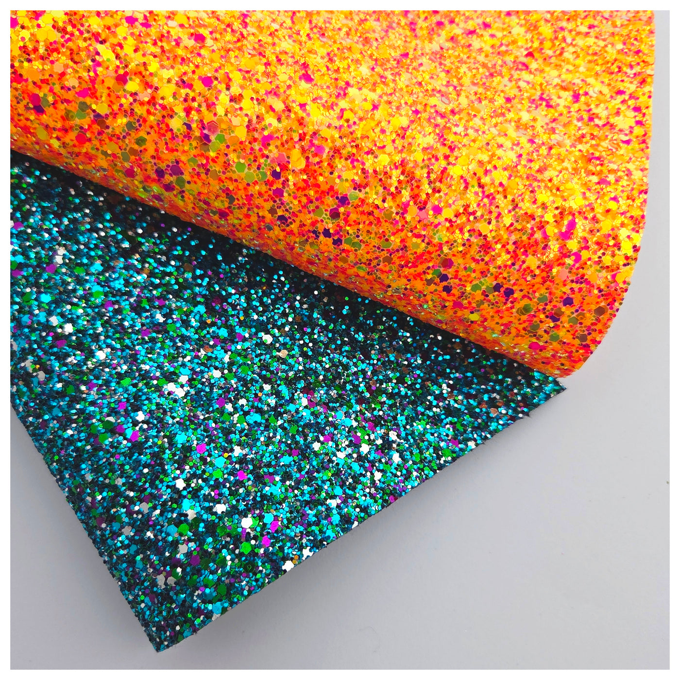A4 Sheet of Flaming Jewel Chunky Glitter