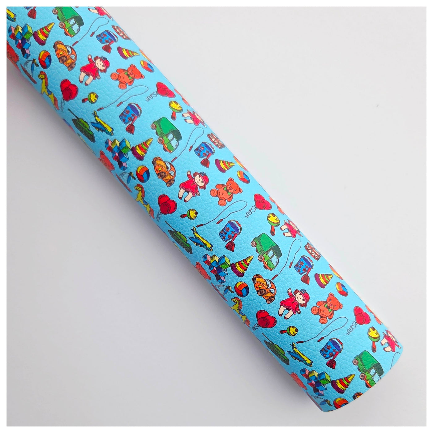 A4 Sheet of Vintage Toys Litchi Leather