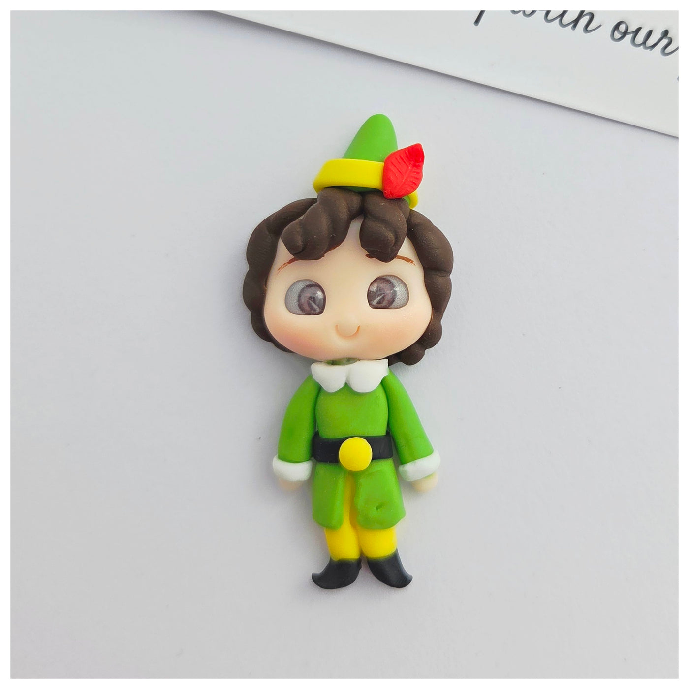1 x Clay Figure - Green Elf Boy