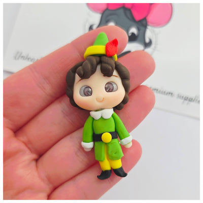 1 x Clay Figure - Green Elf Boy