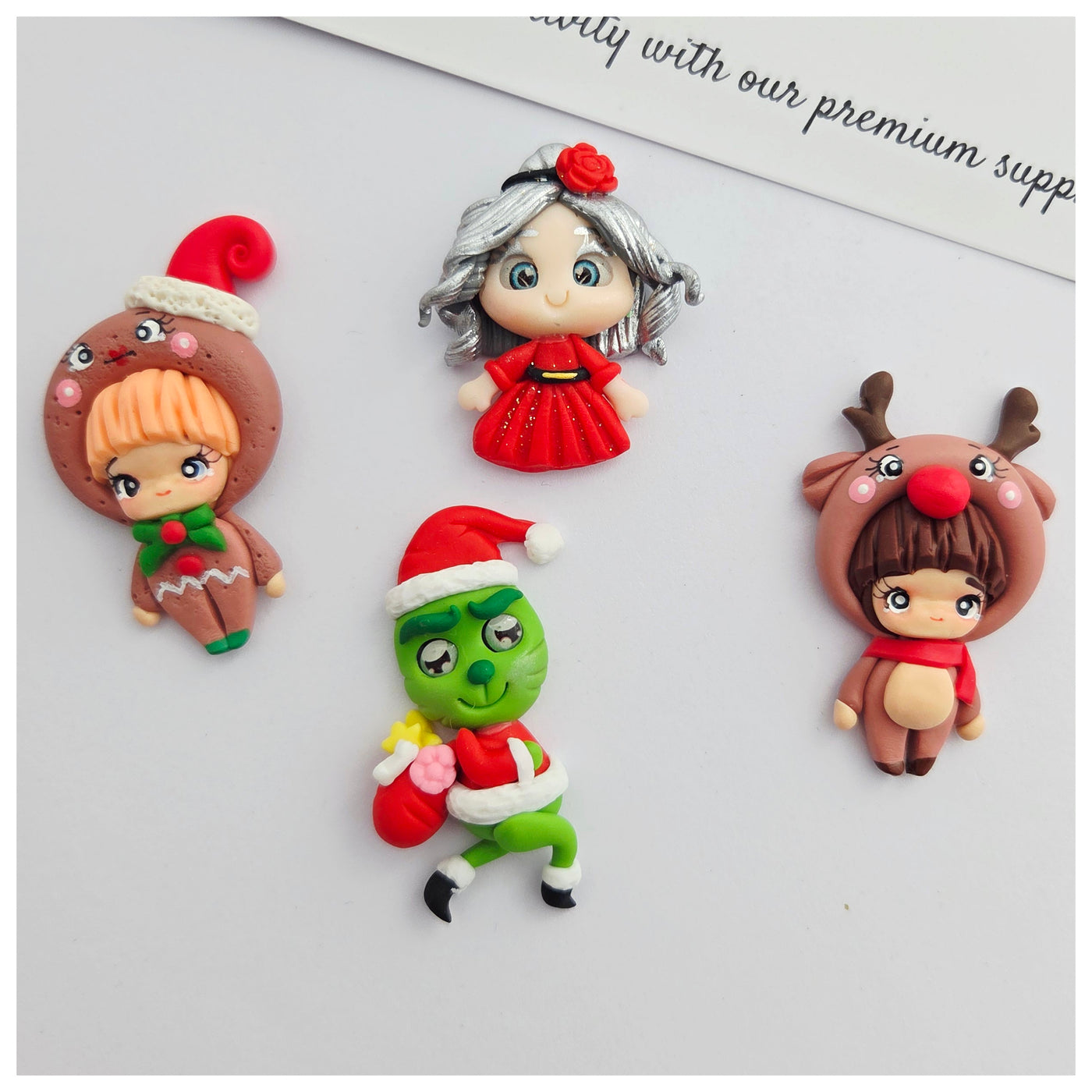 1 x Clay Figure - Christmas Characters (4 variants)