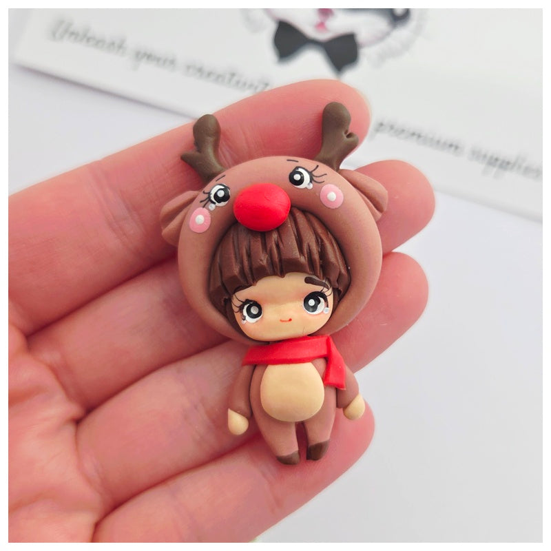 1 x Clay Figure - Christmas Characters (4 variants)