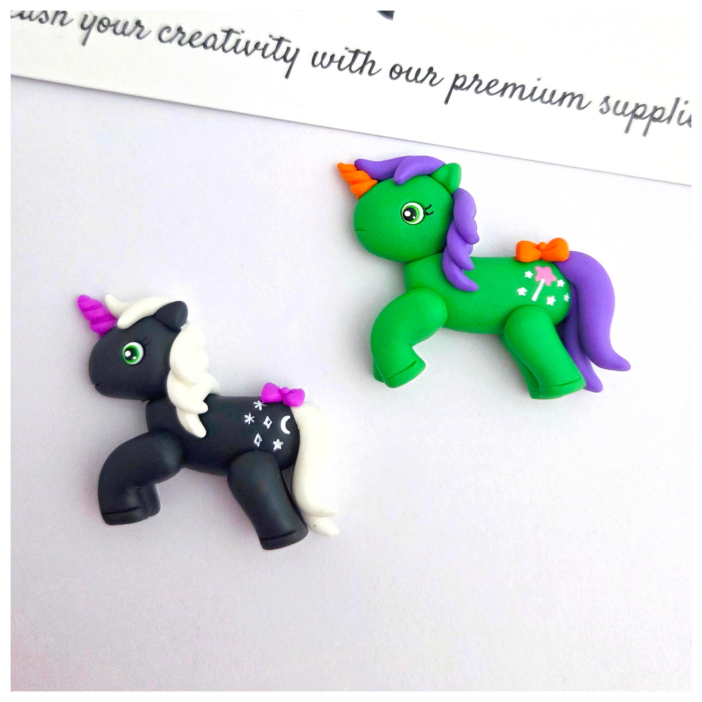 1 x Clay Figure - My Little Halloween Unicorn