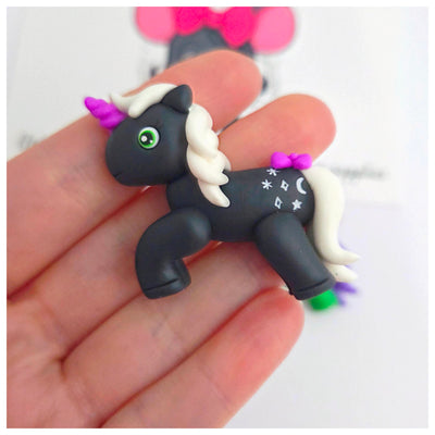 1 x Clay Figure - My Little Halloween Unicorn