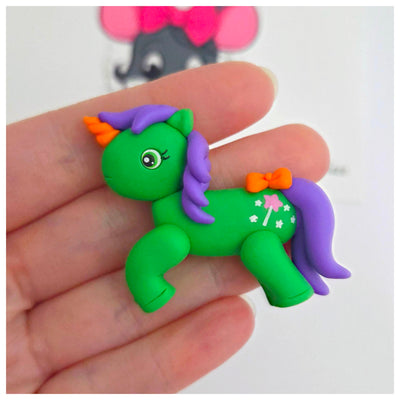 1 x Clay Figure - My Little Halloween Unicorn