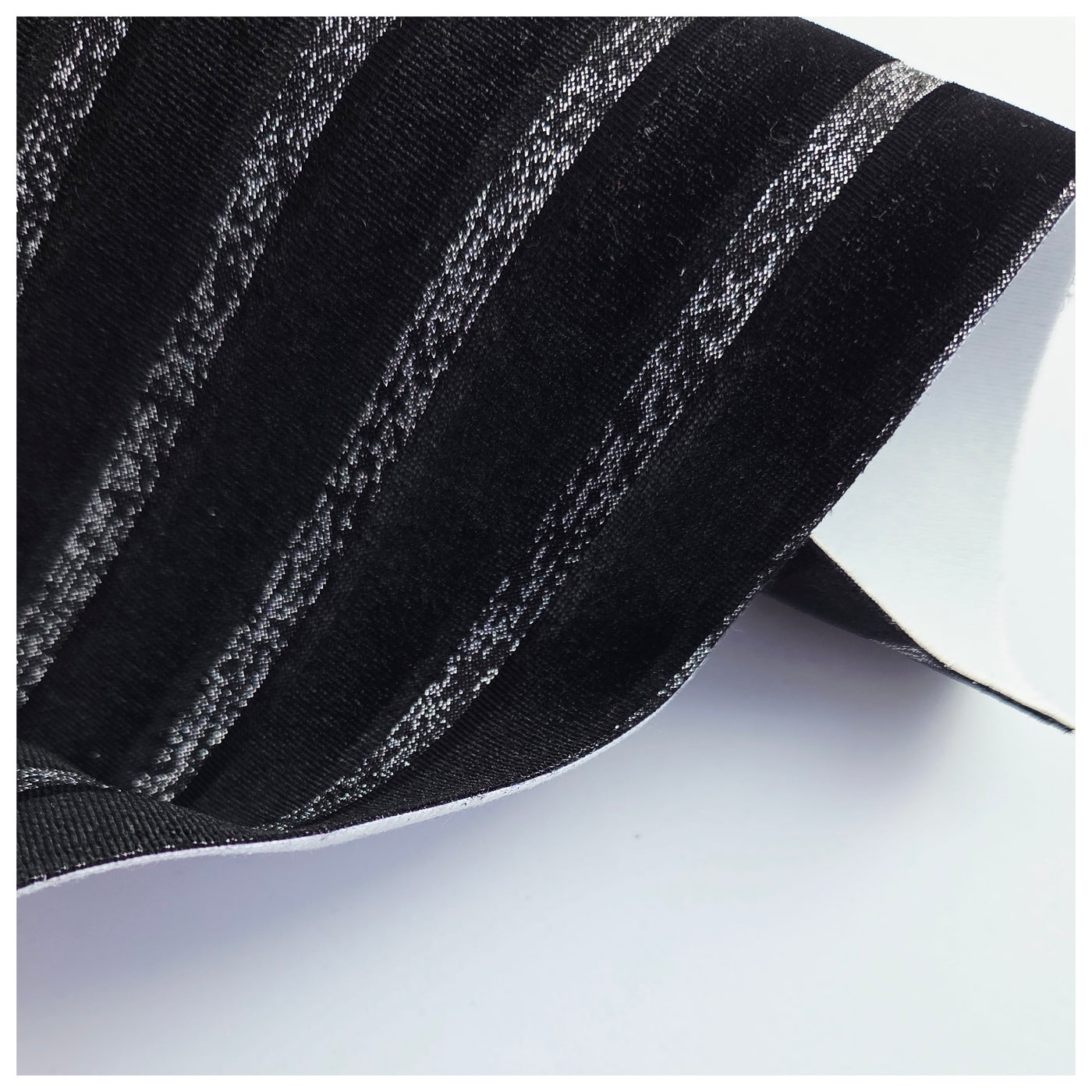 A4 Sheet of Black Ribbon Velvet
