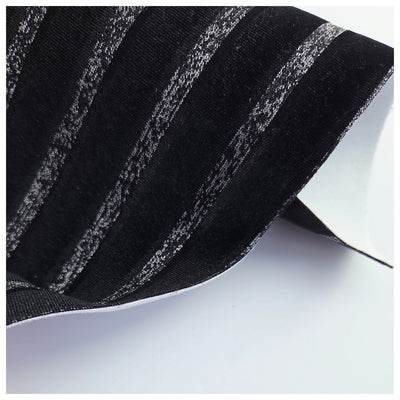 A4 Sheet of Black Ribbon Velvet