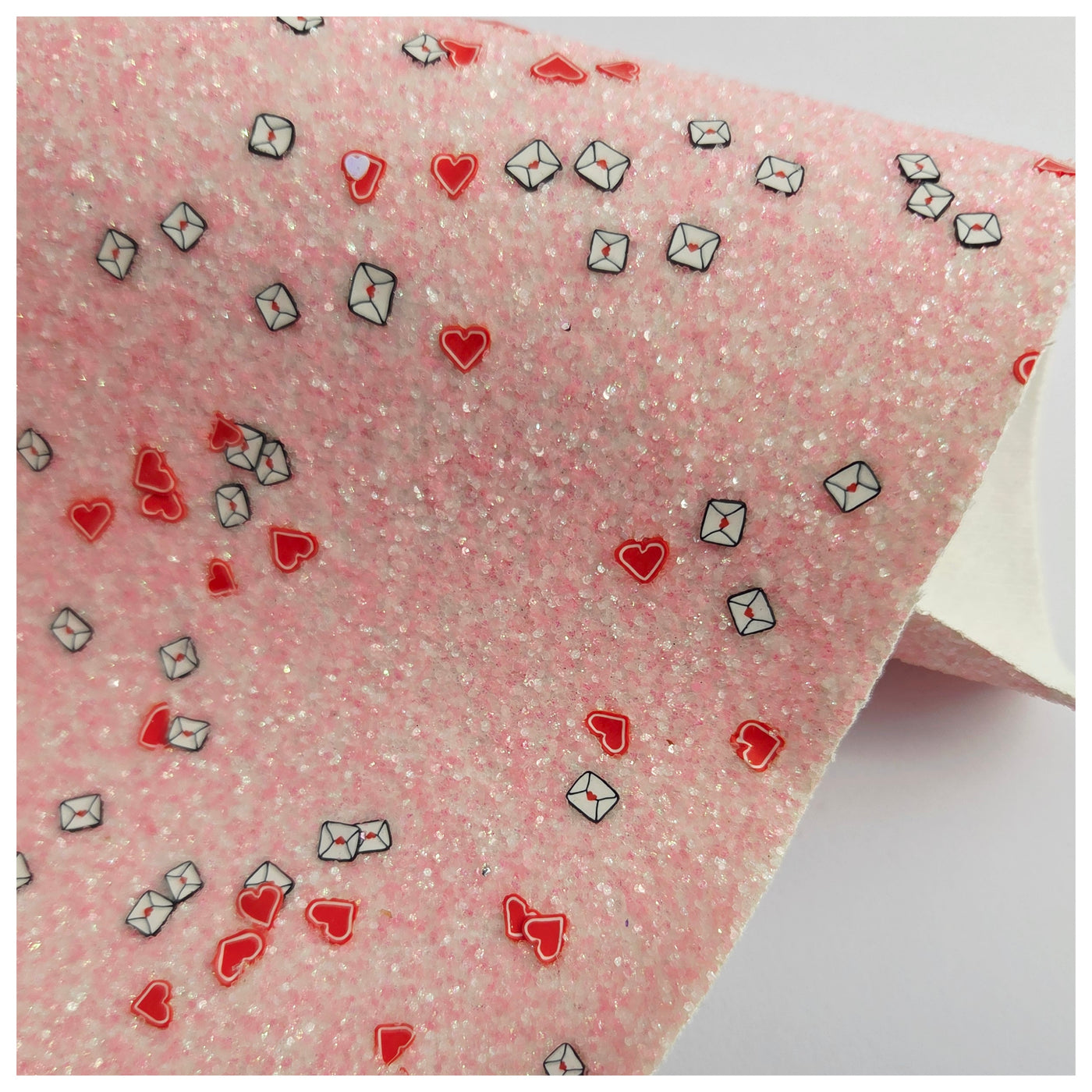 A4 Sheet of Love Letters Chunky Glitter.