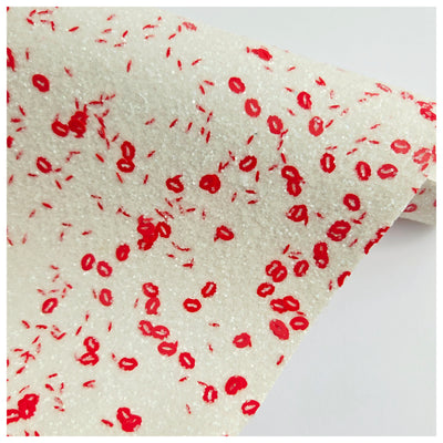 A4 Sheet of Kisses Chunky Glitter.