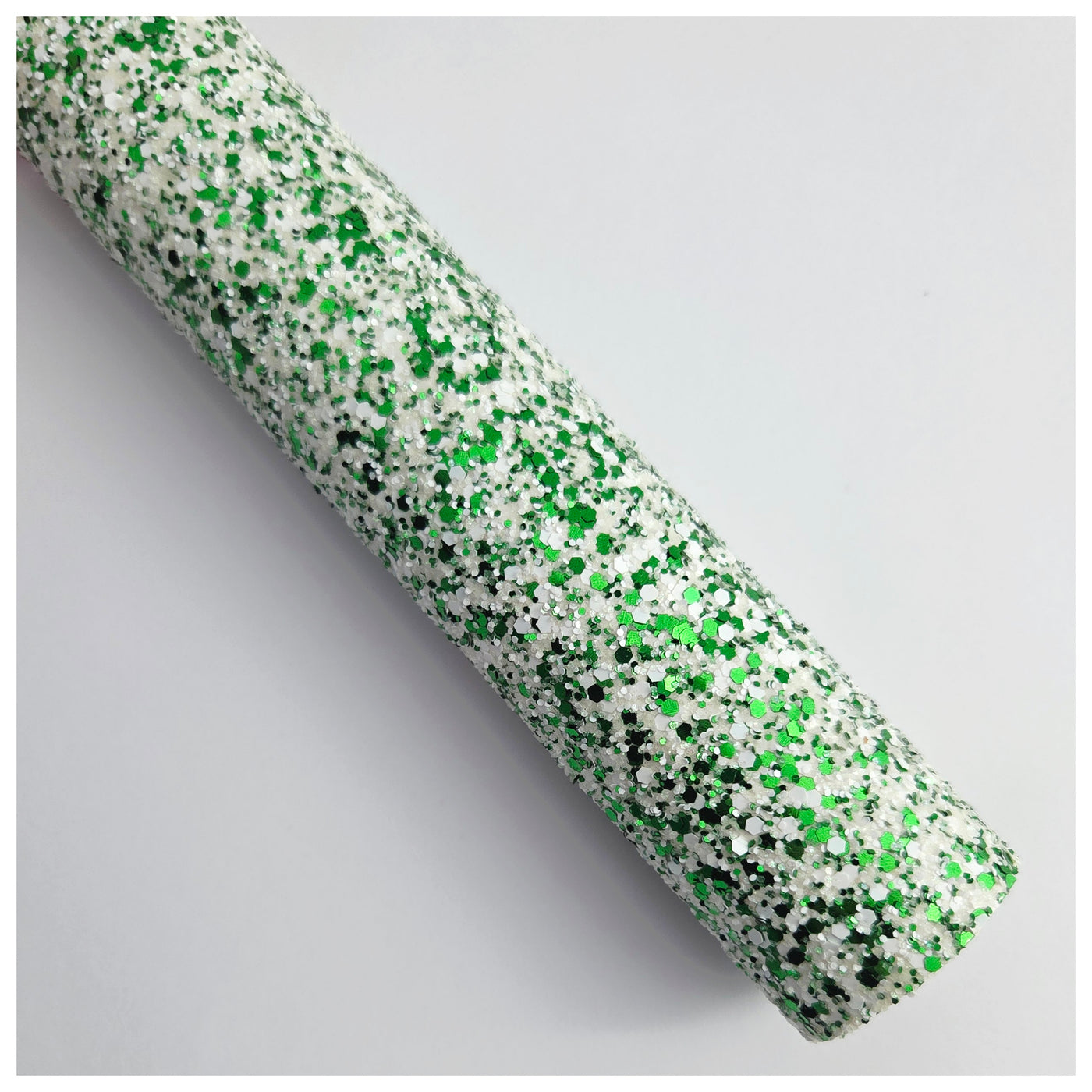 A4 Sheet of Speckled Green Chunky Glitter