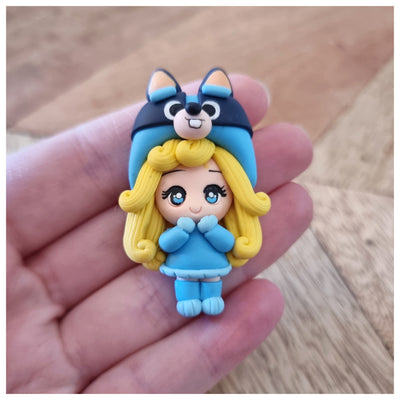 1 × Sister Pup Costume Girl Clay Figure - (4 variants)
