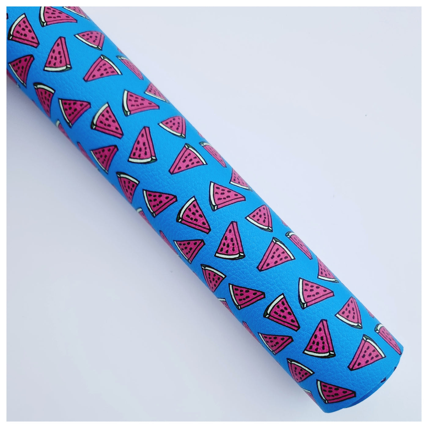 A4 Sheet of Watermelon Blues Litchi Leather