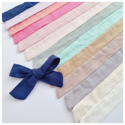 1 x Cotton Linen Bow Strip