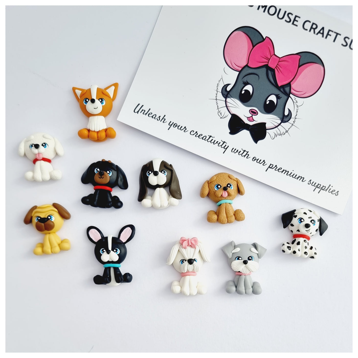 1 x Dog Clay Figure (10 variants)