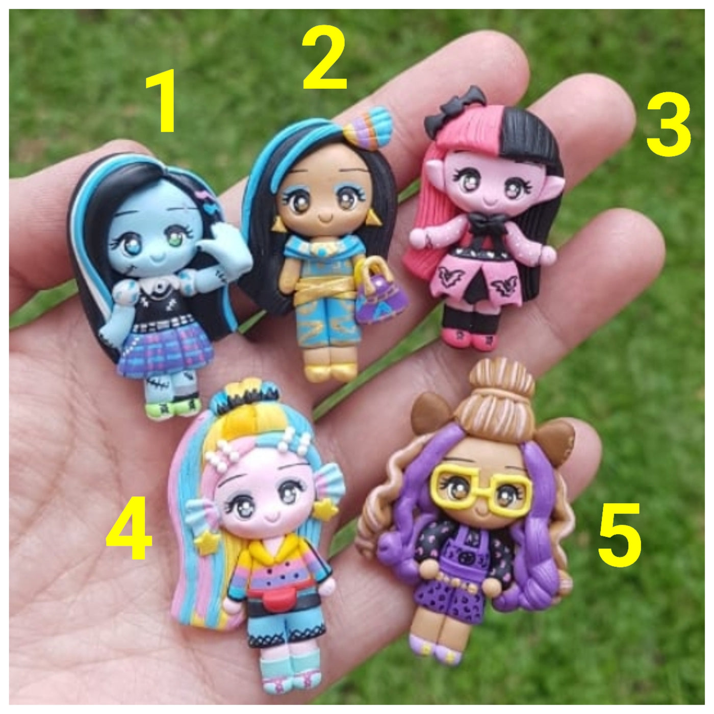 1 x Clay Figure - Monster Girls (5 variants)