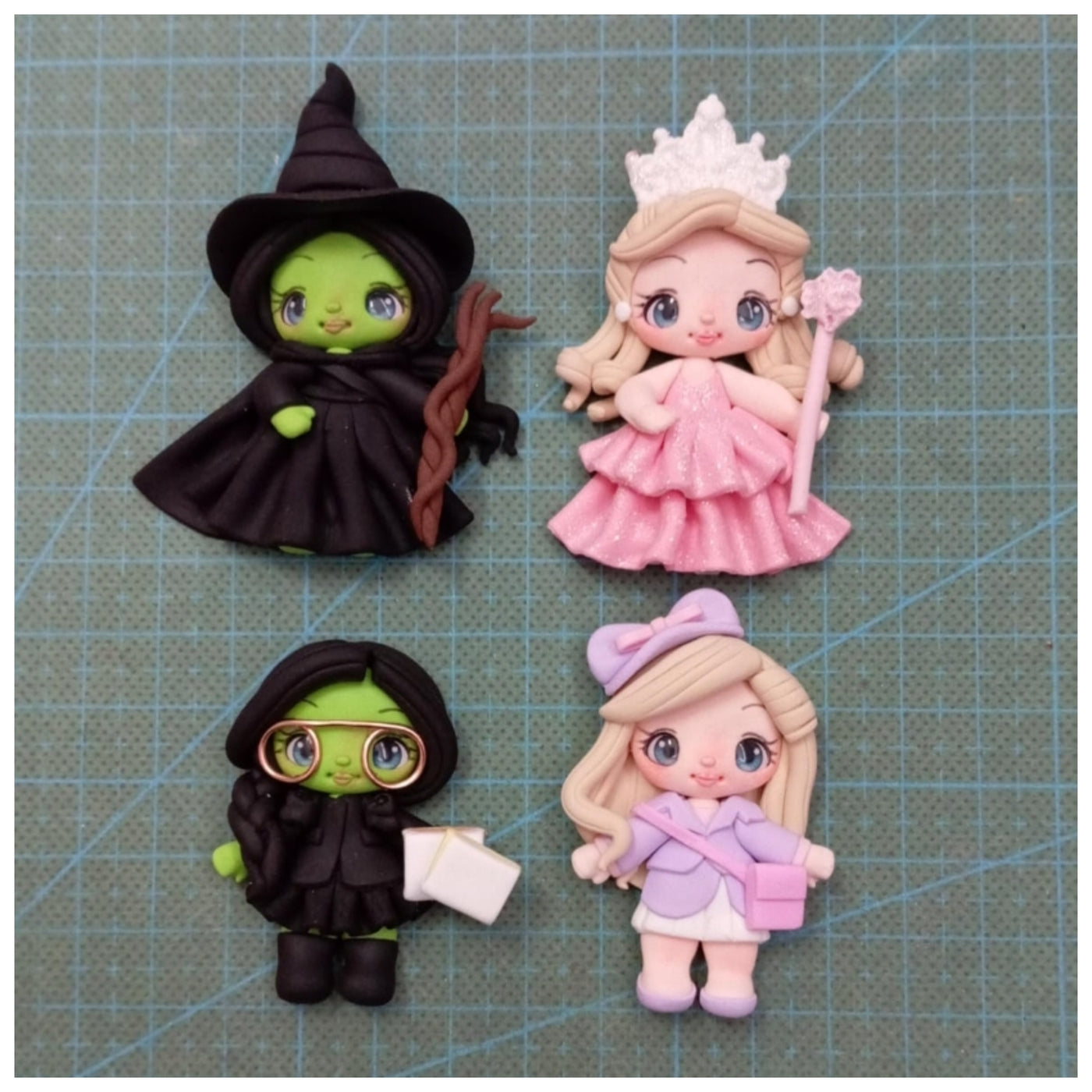 1 x Clay Figure (5cm) - OZ WITCHES - 4 VARIANTS