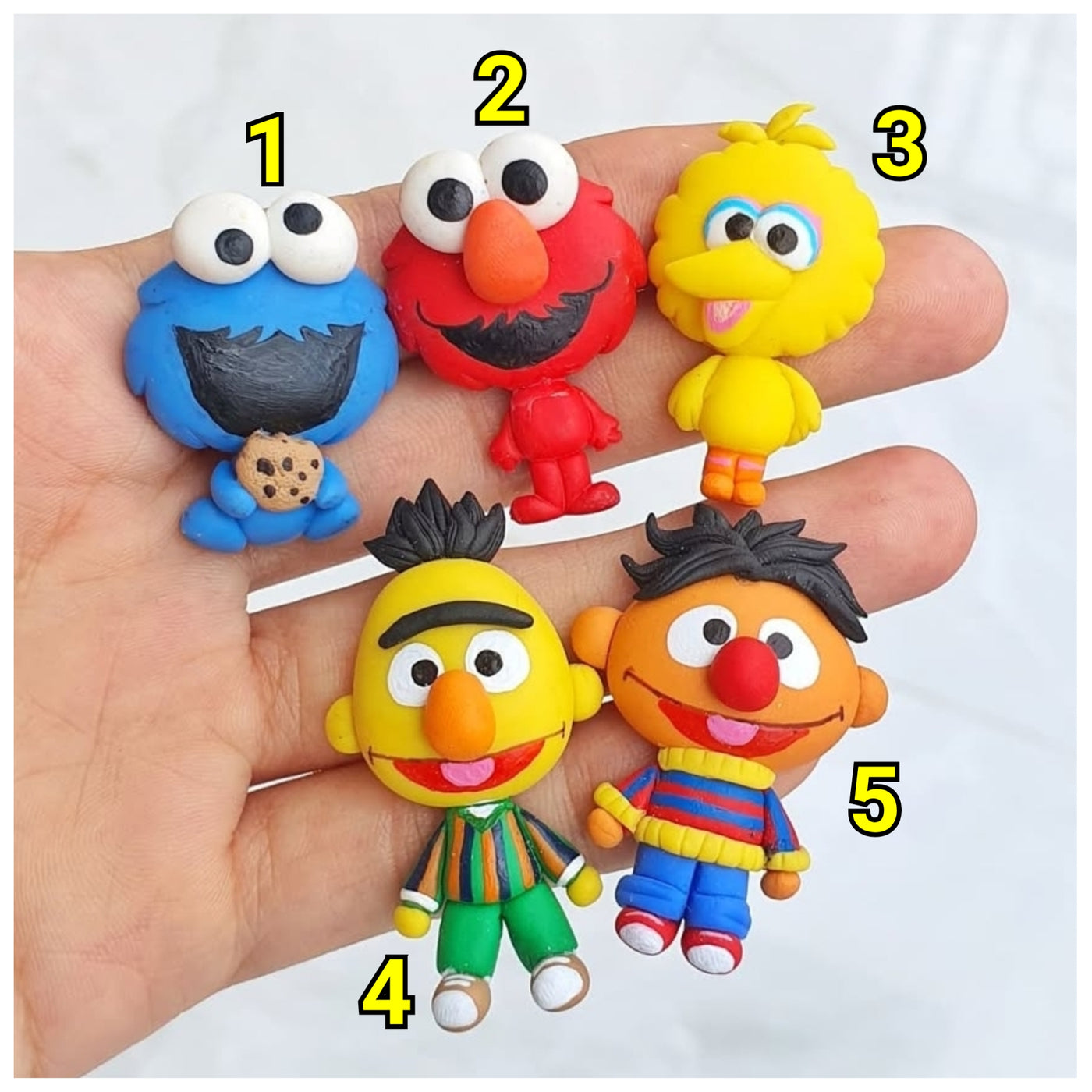 1 x Clay Figure - Sesame Crew (5 variants)