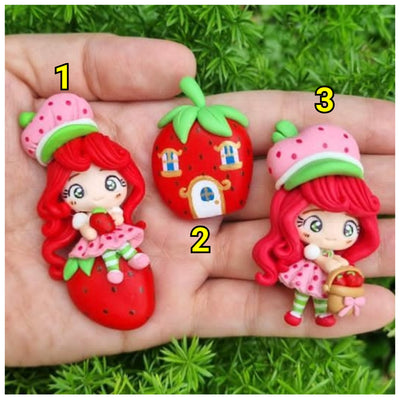 1 x Clay Figure - Strawberry Girl (3 variants)