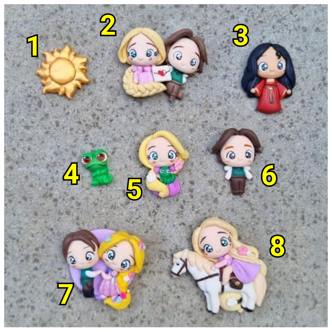 1 x Clay Figure - Tangled Crew (8 variants)