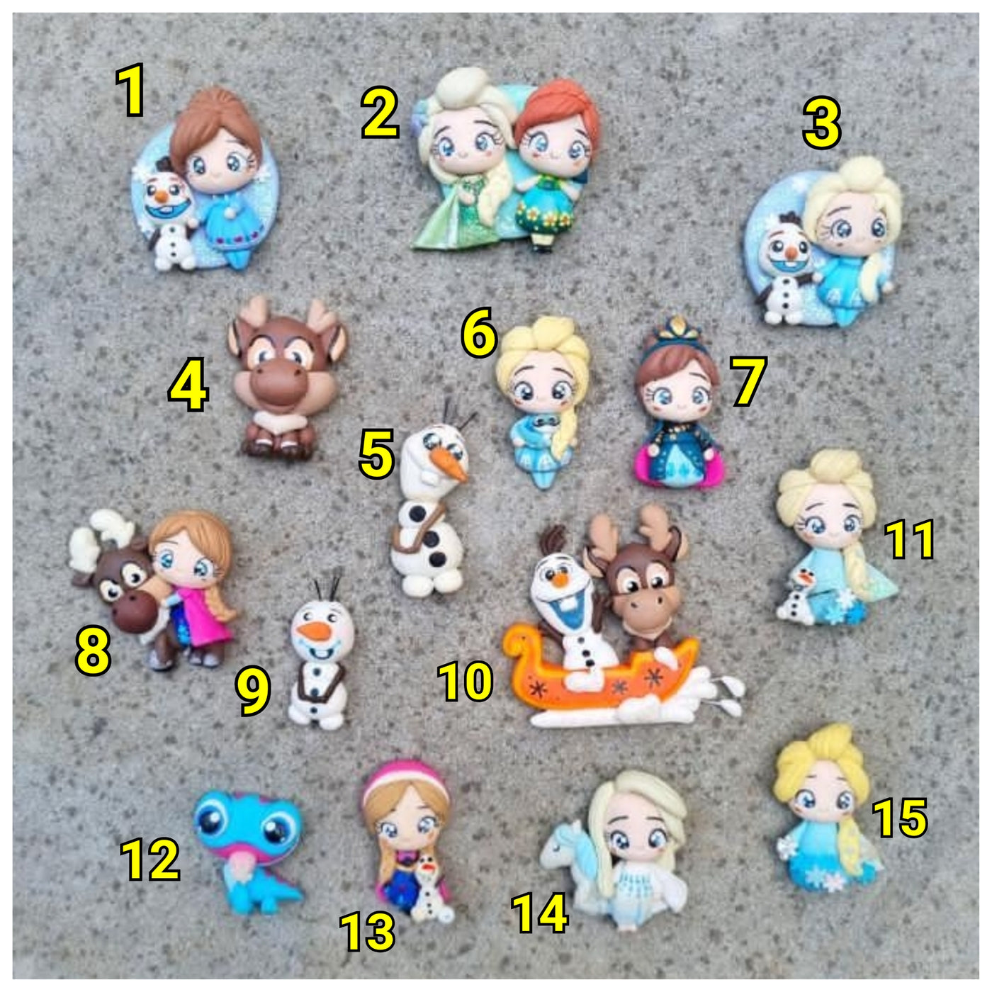 1 x Clay Figure - Frozen Crew (15 variants)