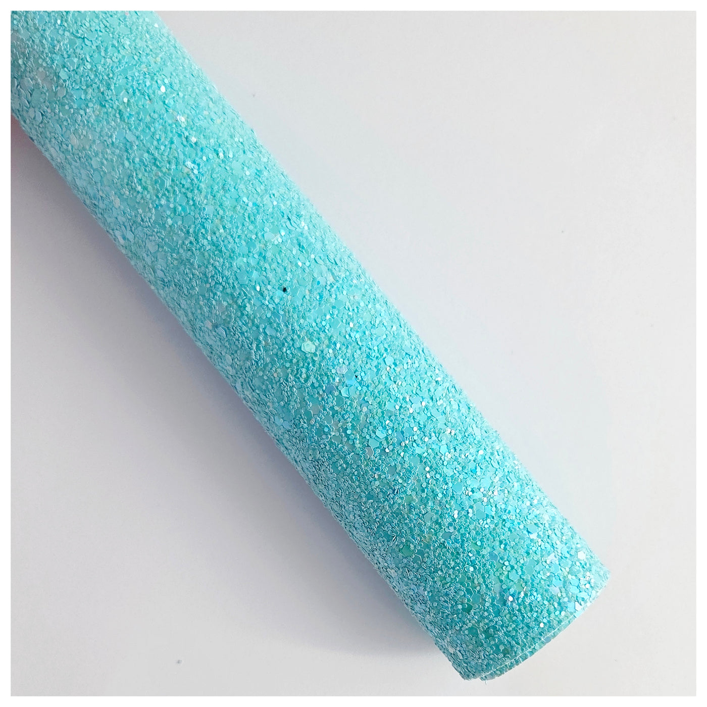 A4 Sheet of Iridescent Aqua Sky Chunky Glitter