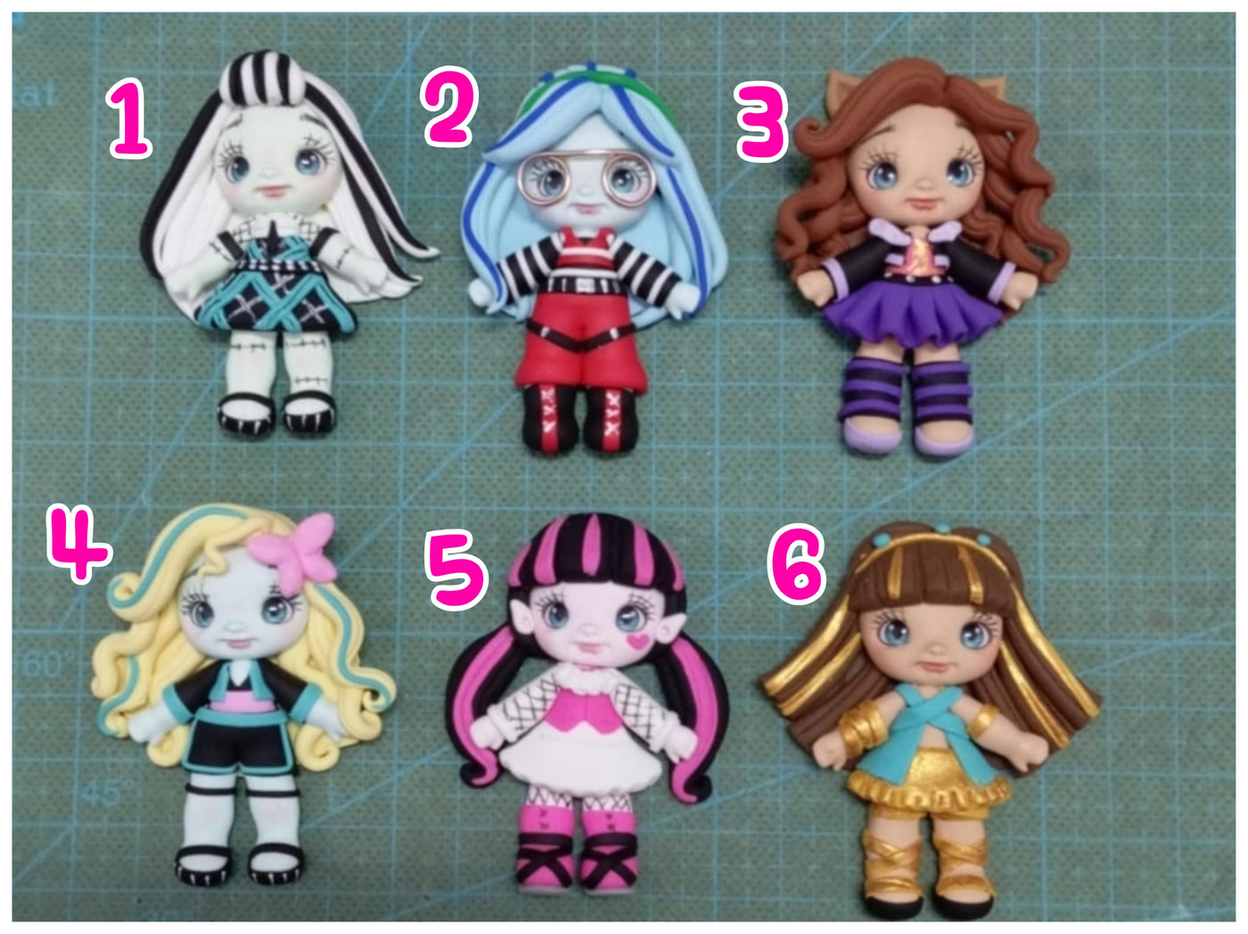 1 x Clay Figure - High School Monsters - 7 VARIANTS