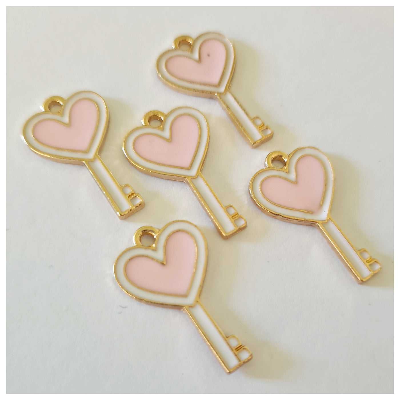 1 x Heart Key Charm