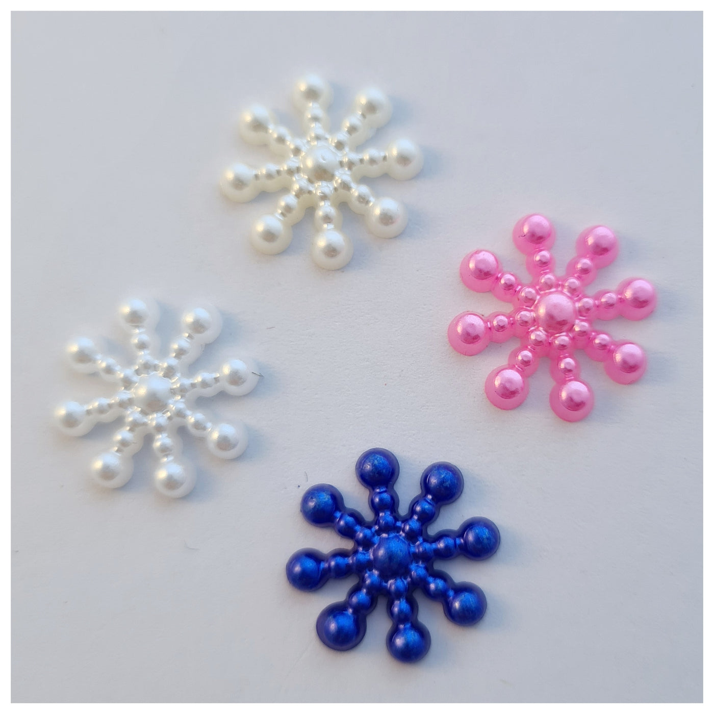 10 x Snowflake Embellishments