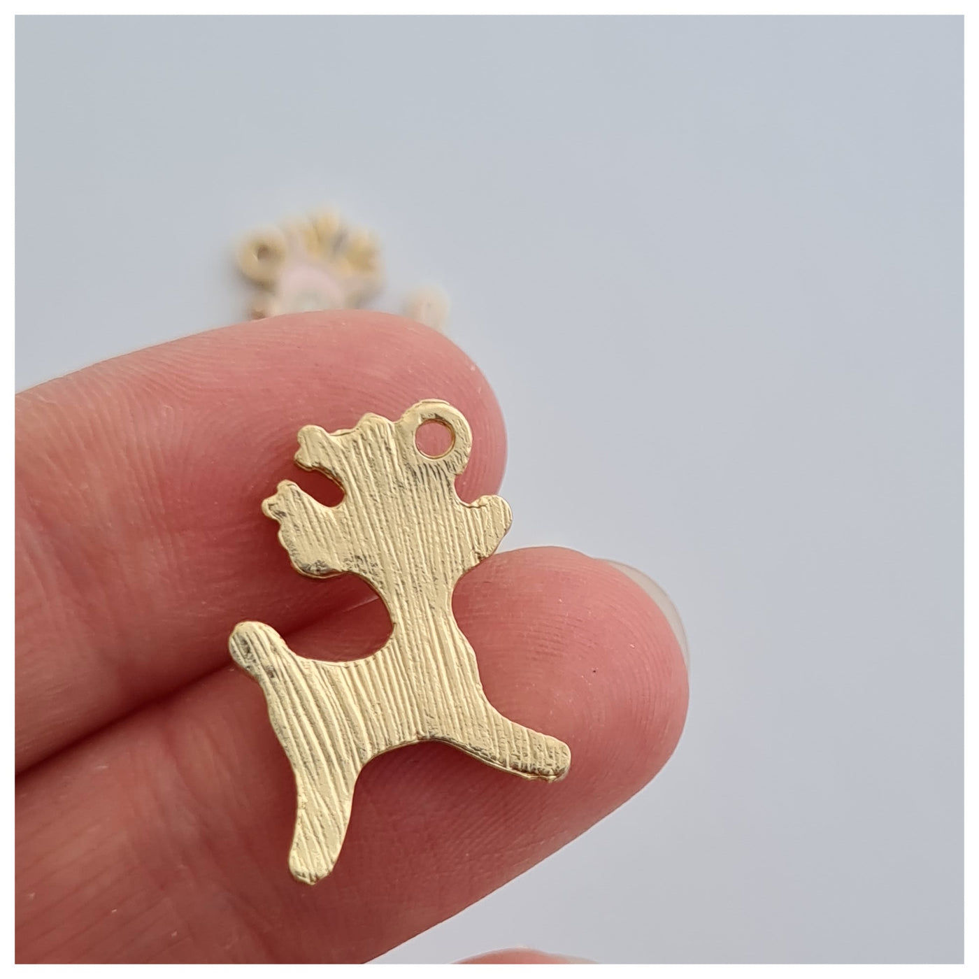 1 x Pink Reindeer Charm