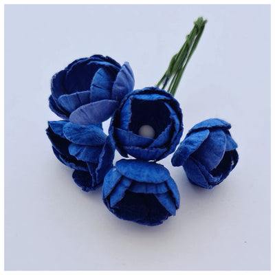 10-15mm Mulberry Paper Buttercups (Various colours. 5 stems)