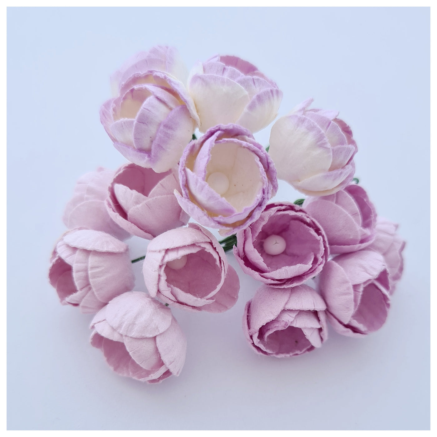 10-15mm Mulberry Paper Buttercups (Various colours. 5 stems)