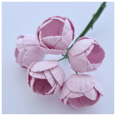 10-15mm Mulberry Paper Buttercups (Various colours. 5 stems)