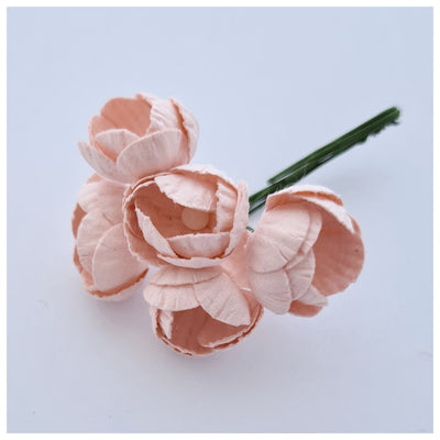 10-15mm Mulberry Paper Buttercups (Various colours. 5 stems)