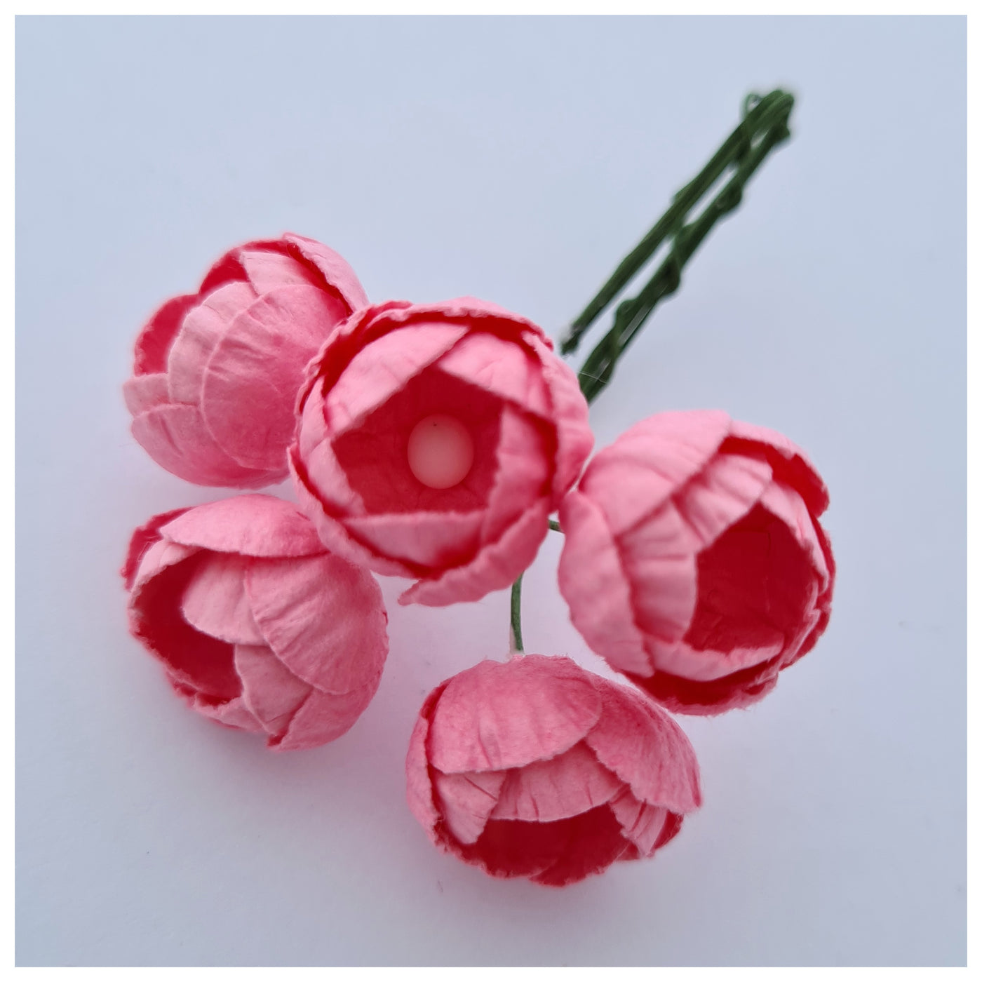 10-15mm Mulberry Paper Buttercups (Various colours. 5 stems)