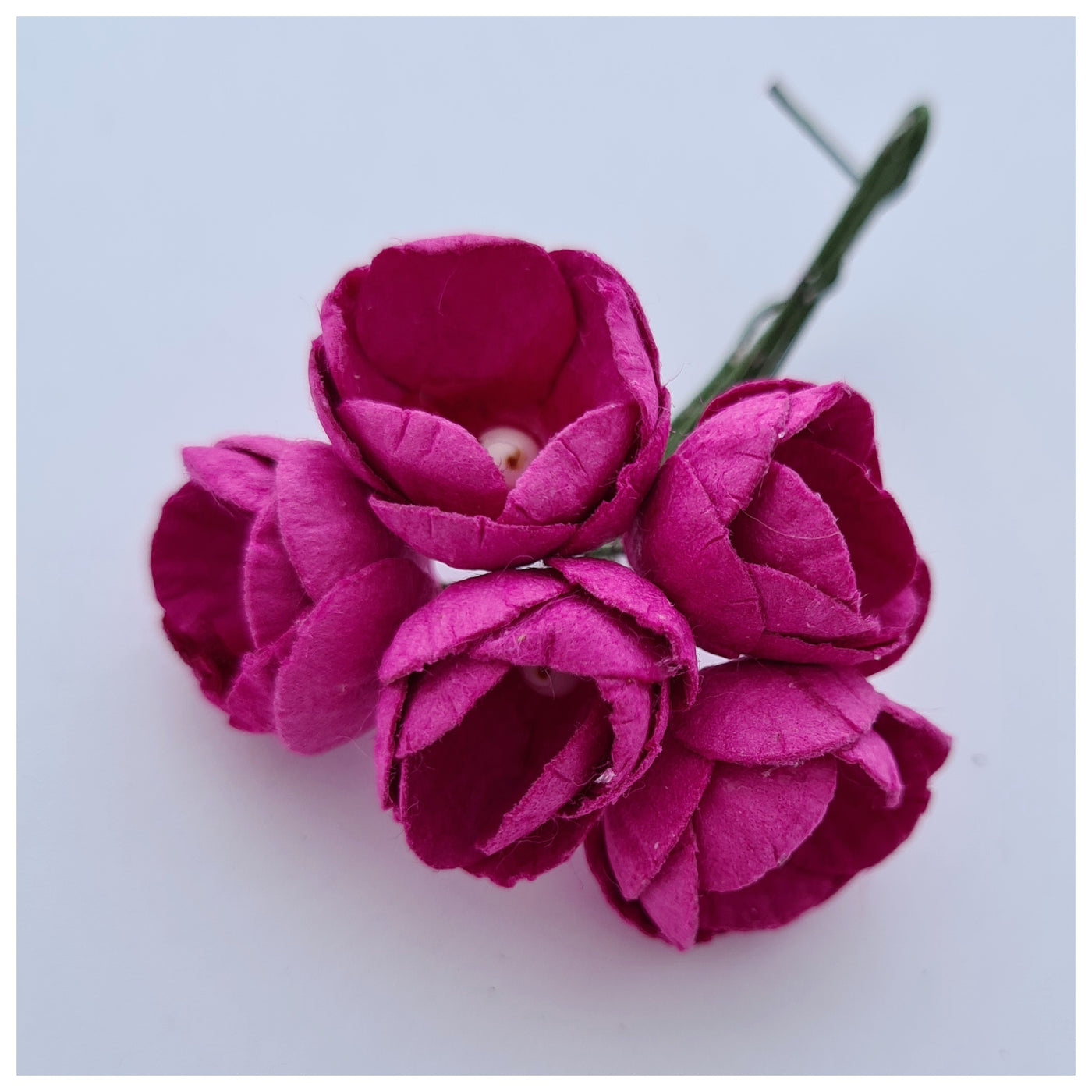 10-15mm Mulberry Paper Buttercups (Various colours. 5 stems)