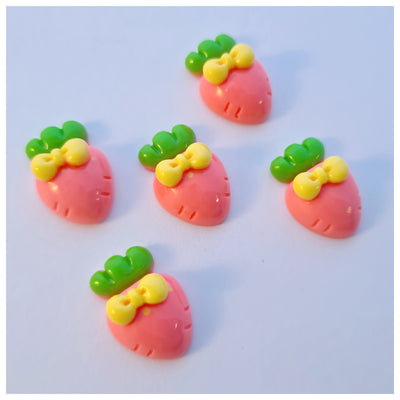 5 x Carrot Embellishments