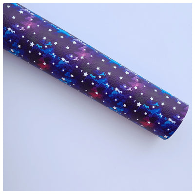 A4 Sheet of Starry Night Litchi Leather