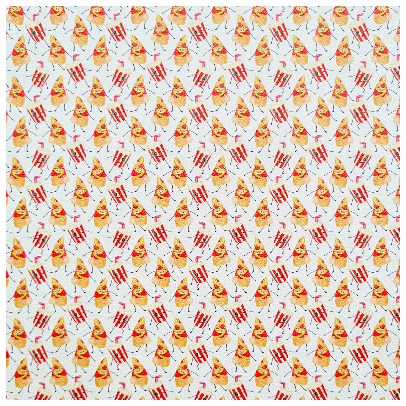 A4 Sheet of Perky Pizza Litchi Leather