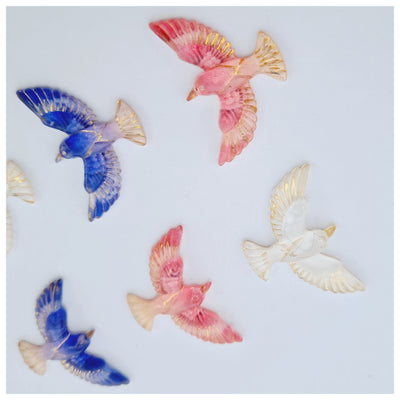 5 x Birds Embellishments