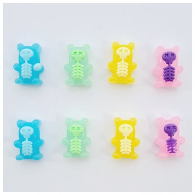 5 x Skeleton Gummy Bear Embellishments