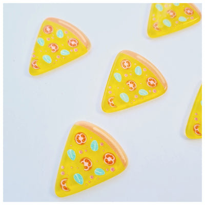 5 x Margerita Pizza Slice Embellishments